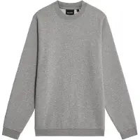 Lyle & Scott Logo Brushback Crew Neck Jumper Mid Grey Marl Taglia: M | Maglioni a maglia Outlet | Uomo | Grigio