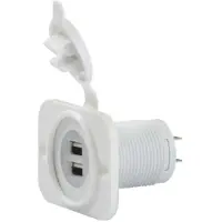 Marinco Caricatore Usb Doppio Deluxe Con Presa 12-24v