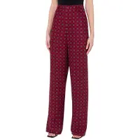 Moschino Tie Print Satin Trousers Red Taglia: 42 | Pantaloni da completo Outlet | Donna | Rosso