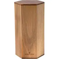 Knivesandtools Magnetic Knife Block B200-24, Blocco magnetico portacoltelli a 6 lati, legno di acacia