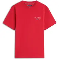 Tommy Hilfiger Brand Love Small Tee Medium Red Taglia: L | Magliette basic Outlet | Uomo | Rosso