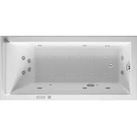 Duravit Starck Bains à remous, version à encastrer, simple dos, bâti-support, garniture de vidage et de trop-plein chrome, système Combi E, 1700x800mm, 760336000CE1000, 760336000CE1000