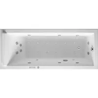 Duravit Starck Bains à remous, version à encastrer, simple dos, bâti-support, garniture de vidage et de trop-plein chrome, système Combi E, 1700x700mm, 760334000CE1000, 760334000CE1000