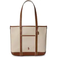 Ralph Lauren Shopper écru / marrone