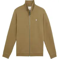 Lyle & Scott Diagonal Weave Zip Through Dusky Green Taglia: S | Giacche leggere Outlet | Uomo | Verde