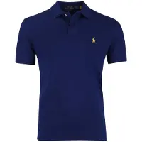 Ralph Lauren per uomo. 710782592009 Polo in piqué blu navy (M), Casual, Cotone, Manica corta