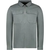 Cars Jeans Ronzo Shirt Zip Twill Gmd Moss Taglia: XXL | Maglie a manica lunga Outlet | Uomo