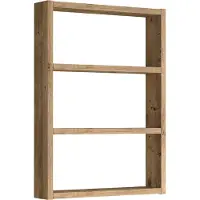 En.casa Portaspezie Lappajärvi Scaffale da cucina Scaffale da parete 60 x 43 x 9 cm Scaffale da cucina rovere rustico
