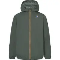 K-way - Giacca antivento impermeabile e traspirante comprimibile - Le Vrai 4.0 Claude Green Blackish per Uomo in Pelle - Taglia S - Verde