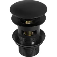 Deante Click - clack nero - lavabo e bidet CLICK - KLAK - con troppopieno (NHC_B10B)