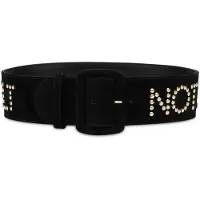 Moschino Suede Belt Not Just A Pretty Belt Black Taglia: 46 | Cinture Outlet | Donna | Nero