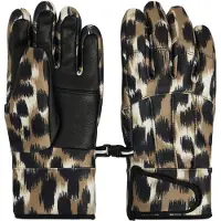 Fusalp - Guanti da sci in isolamento in PrimaLoft- Donna - Glacier Print Blurred Savannah Leopard/Noir per Donne in Softshell - Taglia 8 - Marrone