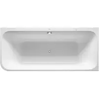 Duravit Baignoire balnéo Happy D.2, coin à droite, double dos inclinés, habillage acrylique moulé, garniture de vidage et de trop-plein, système Air, 1800x800mm, 760317000AS0000, 760317000AS0000