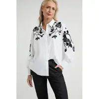 Josephine & Co Faith Blouse Paillet White Taglia: 34 | Maglie a manica lunga Outlet | Donna | Bianco