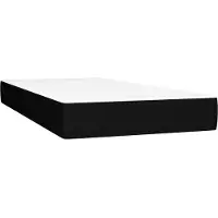 vidaXL Materasso a molle insacchettate nero 100x200x20 cm tessuto