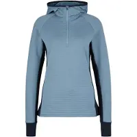 Stoic Women's MerinoFleece260 FlenSt. Half Zip with Hood Felpa di merino con cappuccio Donna (XS, turchese)