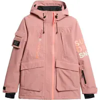 Superdry per donna. WS110165A Giacca da sci Ultimate Rescue rosa (M), Casual, Polister riciclato, Sostenibile