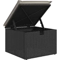 vidaXL Set di divani da giardino 5 pezzi con cuscini in polirattan nero