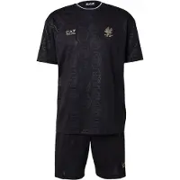 EA7 per uomo. 7M001304_AF13537 Completo Soccer nero (L), Casual, Sportivo, Poliestere, Manica corta