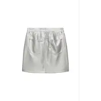 Catwalk junkie Vegan Leather 5 Pocket Skirt Silver Taglia: 36 | Gonne di pelle Outlet | Donna | Grigio