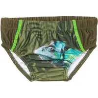 Playshoes Pantaloncini da bagno 'Chameleon' turchese / oliva / abete / verde chiaro
