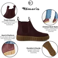 Tamaris Stivaletti Chelsea rosso - 38