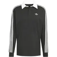 Adidas Originals Polo maniche lunghe 3S PL uomini - Nero - EU XL