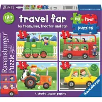 Ravensburger Puzzle Mezzi Di Trasporto 2-3- 4-5 Pezzi
