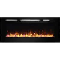 Balderia Camino elettrico da incasso BALDERIA Fiamma 48 – Potenza termica fino a 2000 W, nero
