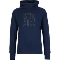 Stoic Kid's MerinoFleece240 StofersSt. Hoody Felpa di merino con cappuccio Bambini (152, blu)