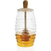 Fijalo Caraffa di miele di ANDREA HOUSE in vetro e legno