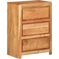 vidaXL Cassettiera 55x33x75 cm in legno massiccio di acacia