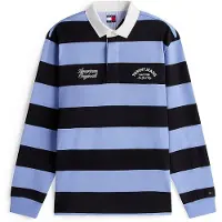 Tommy Hilfiger Relaxed Stripe Polo Nordic Iris Stripe Taglia: S | Maglie a manica lunga Outlet | Uomo | Viola
