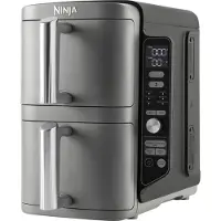 Ninja Friggitrice ad aria verticale Double Stack XL da 9,5 L in Grigio | SL400EU | di SharkNinja