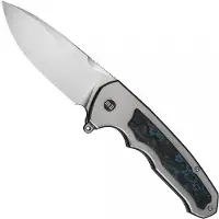 We Knife Starlash, Polished Bead Blast & Arctic Storm CF, Hand Rubbed