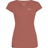 Salewa Women's Puez Melange Dry S/S Tee T-shirt Donna (32, marrone)