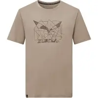Salewa Eagle Geometric T-Shirt Maglia funzionale Uomo (48, beige)