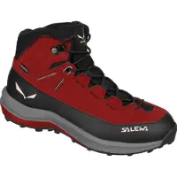 Salewa Kid's MTN Trainer 2 Mid PTX Scarpe da trekking Bambini (31, rosso/nero)