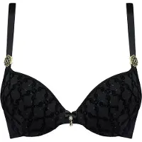 Marlies Dekkers Calliope Black And Gold Print Push Up Bra Taglia: 70D | Reggiseni Outlet | Donna | Nero