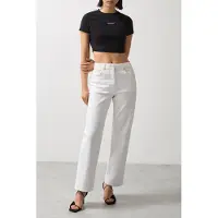 Reiss Ss Cropped Tshirt Black Taglia: L | Maglie Sportivi Outlet | Donna | Nero