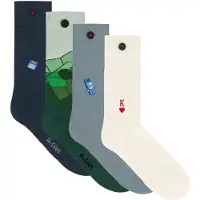 Adam Unisex 4-pack Casual Socks Multicolor Taglia: 36-40 | Calzini Outlet | Unisex