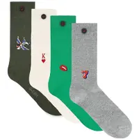 Adam Unisex 4-pack Casual Socks Multicolor Taglia: 41-46 | Calzini Outlet | Unisex