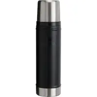 Stanley The Legendary Classic Bottle 2.0 20oz, Black 10-11345-044 borraccia termica con tappo versatore e tazza, 590 ml