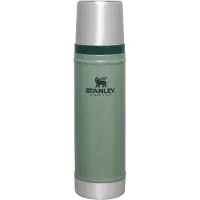 Stanley The Legendary Classic Bottle 20oz, Hammertone Green 10-11345-042 borraccia termica con tappo versatore e tazza, 590 ml