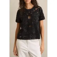Reiss Floral Cut Out Top Black Taglia: 8 | Magliette intime Outlet | Donna | Nero