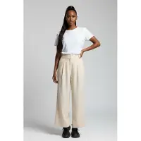 French Connection Sleek Tailored Wide Leg Suit Trousers Classic Cream Taglia: 10 | Pantaloni da completo Outlet | Donna | Bianco