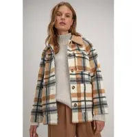 Josephine & Co Sean Jacket Sand Check Taglia: 44 | Sovracamicie Outlet | Donna | Marrone