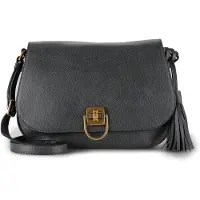 PICARD Calico Borsa a spalla Vera Pelle 25 cm nero