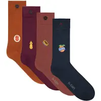 Adam Unisex 4-pack Casual Socks Multicolor Taglia: 36-40 | Calzini Outlet | Unisex
