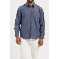 MUD Jeans Chris Denim Shirt Medium Stone Taglia: S | Maglie a manica lunga Outlet | Uomo | Blu
